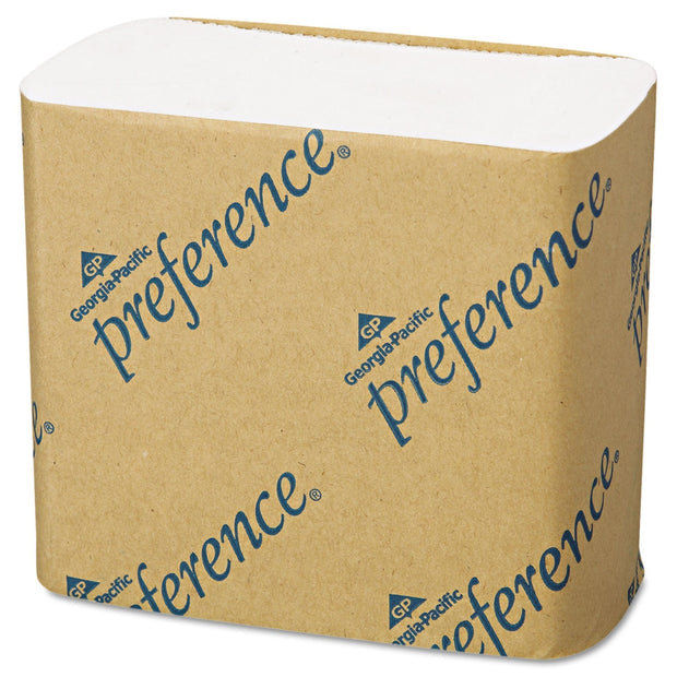 Georgia-Pacific Singlefold Interfolded Bathroom Tissue, Septic Safe, 1-Ply, White, 400 Sheets/Pack, 60 Packs/Carton - GPC10101