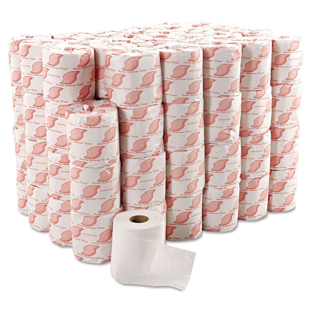 GEN Standard Bath Tissue, Septic Safe, 2-Ply, White, 4.5 X 3.5, 500 Sheets/Roll - GEN1900