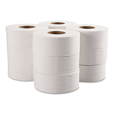 GEN Jumbo Bathroom Tissue, Septic Safe, 2-Ply, White, 650 Ft, 12 Roll/Carton - GEN29B