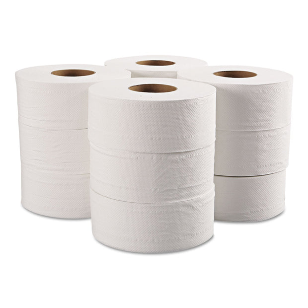 GEN Jumbo Bathroom Tissue, Septic Safe, 2-Ply, White, 650 Ft, 12 Roll/Carton - GEN29B
