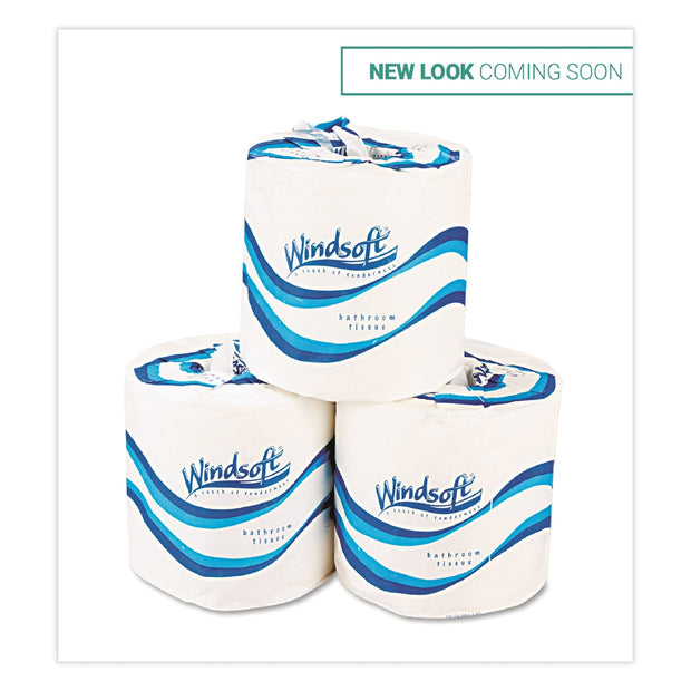Windsoft Bath Tissue, Septic Safe, 1-Ply, White, 4 X 3.75, 1000 Sheets/Roll, 96 Rolls/Carton - WIN2210