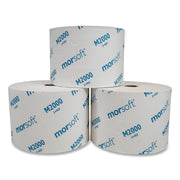 Morcon Small Core Bath Tissue, Septic Safe, 1-Ply, White, 3.9" X 4", 2000 Sheets/Roll, 24 Rolls/Carton - MORM2000